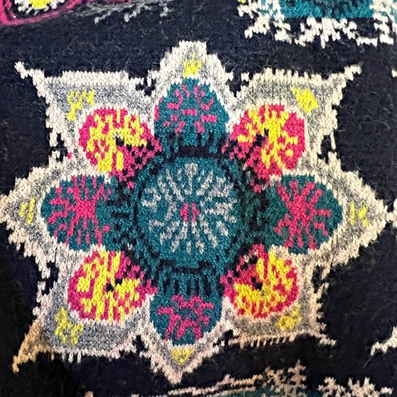 Anthropologie by Akemi + Kin Mini Sweater Dress Kaleidoscope Multicolor Floral - Picture 10 of 13